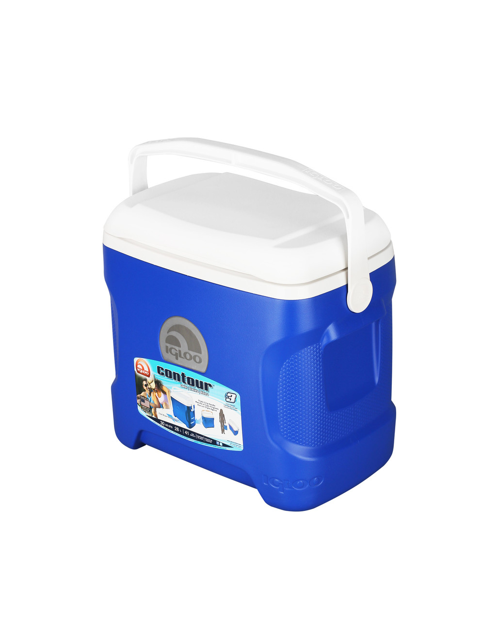 Изотермический контейнер Igloo Contour 30 Blue (28 литров) - фото 2 - id-p83382233