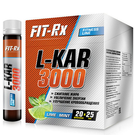 Жиросжигатель спортивное питание FitRx L-KAR 3000 20х25мл., фото 2