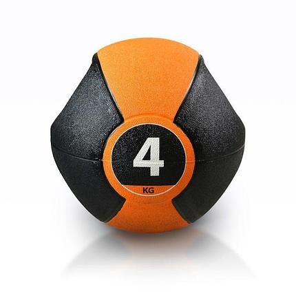 Медицинбол с ручками PURE2IMPROVE MEDICINE BALL 4 кг, фото 2