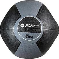 Медицинбол с ручками PURE2IMPROVE MEDICINE BALL 6 кг, фото 3