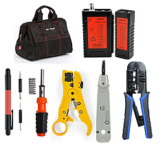 Набор инструментов для обжима витой пары и контроля распиновки разъемов RJ45/11 UT-LAN-3