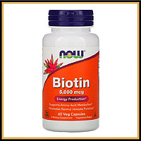Now Foods Biotin 5000 мкг 60 капсул