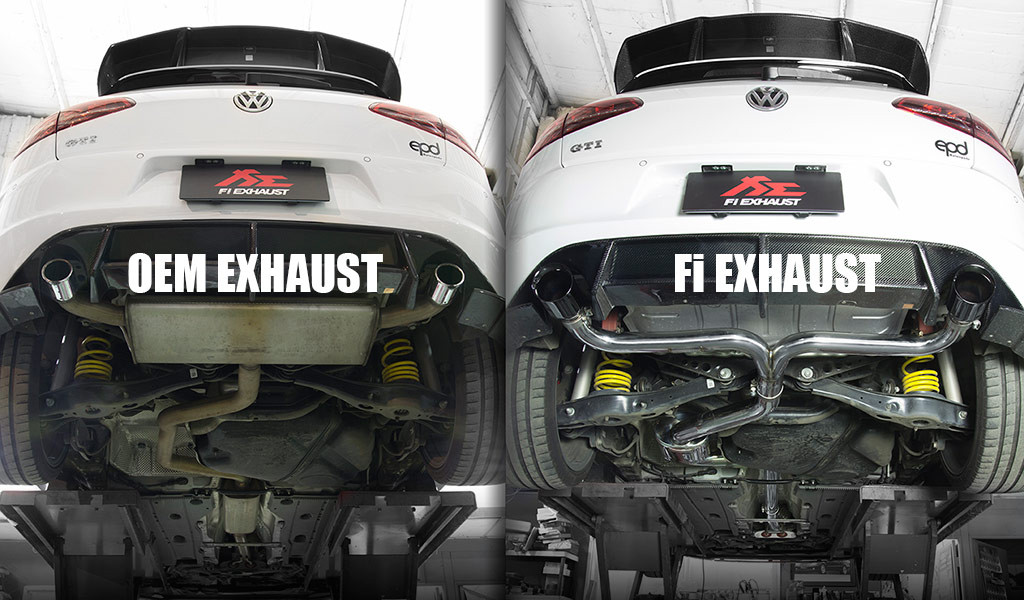 Выхлопная система Fi Exhaust на Volkswagen Golf GTI MK7 - фото 1 - id-p8738496