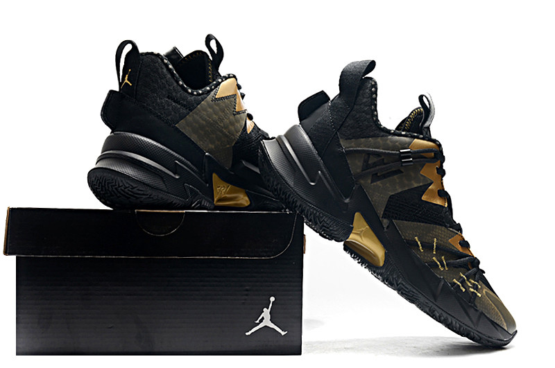 Баскетбольные кроссовки Jordan Why Not Zero 3 (III) "Black Gold" (36-46) - фото 4 - id-p83387552