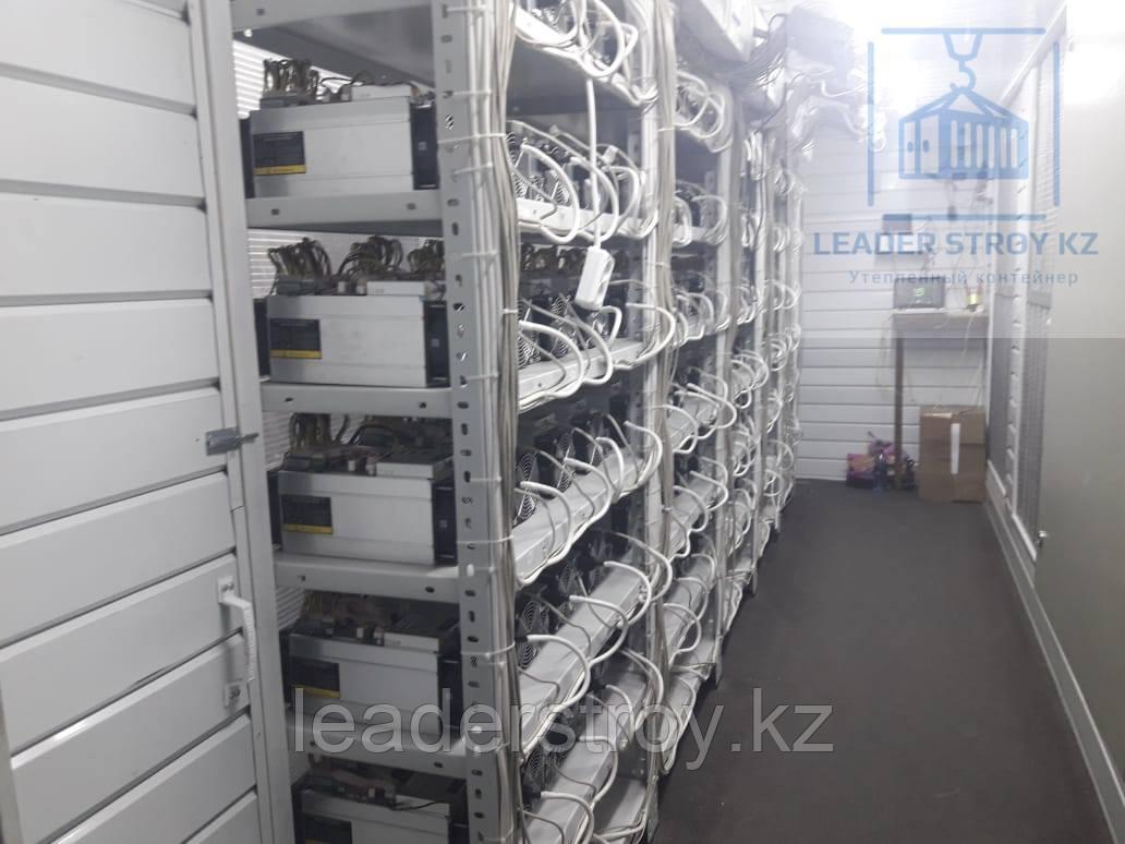 Утепленный контейнер для майнинга из 20 футового контейнера на 140 ед.Antminer S9 (на заказ)