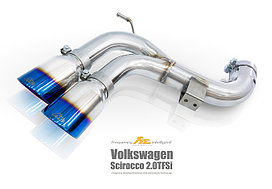 Выхлопная система Fi Exhaust на Volkswagen Scirocco 1.4 / 2.0 Tsi