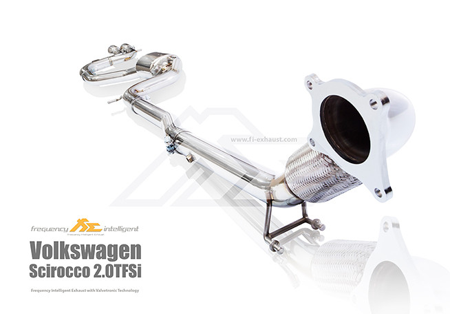 Выхлопная система Fi Exhaust на Volkswagen Scirocco 1.4 / 2.0 Tsi - фото 4 - id-p8738513