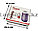 Эпилятор аккумуляторный с 2-мя сменными насадками и колпачком-регулятором фиолетового цвета ProGemei GM-3055, фото 3