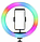 Цветная Кольцевая LED Лампа RGB 26 см (MJ26) +Штатив 210 см, фото 2