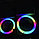 Цветная Кольцевая LED Лампа RGB 33 см (MJ33) +Штатив 210 см Кольцевые LED Лампы, фото 6