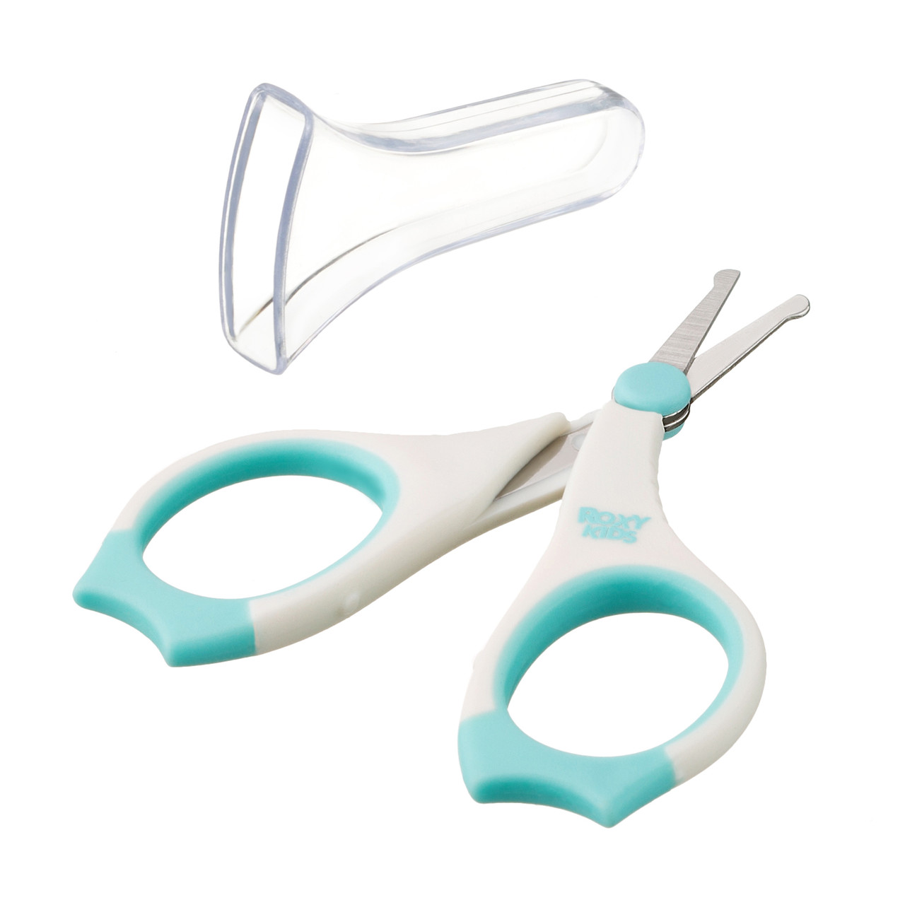 Маникюрные ножницы для новорожденных ROXY-KIDS с прорезиненными ручками - фото 1 - id-p83391235