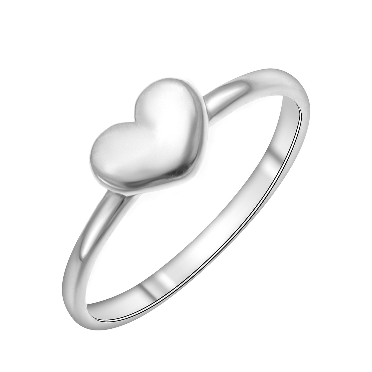 Кольцо TEOSA серебро с родием, без вставок, love 0101278-00245 размеры - 17 17,5 18 18,5