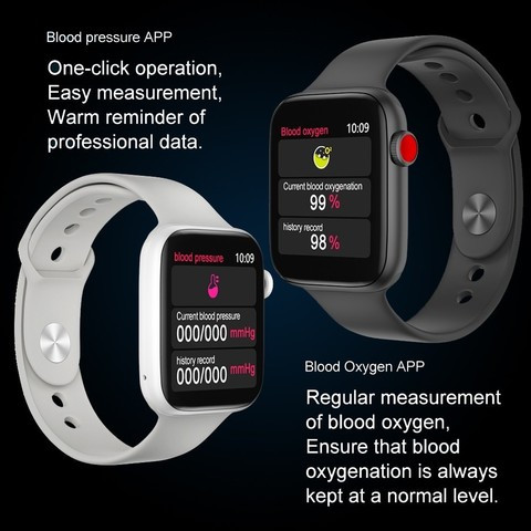 Часы умные IWO Smart Watch поколение T5 с датчиком пульса и артериального давления (Серый космос) - фото 3 - id-p83396948