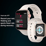 Часы умные IWO Smart Watch поколение T5 с датчиком пульса и артериального давления (Серебристый алюминий), фото 6
