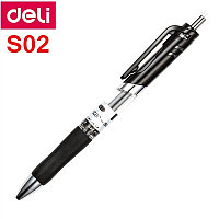 Ручка гелевая Deli S02 0.7мм черная