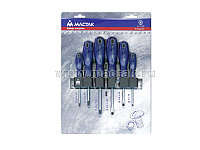 Набор отвёрток с держателем, 6 предметов МАСТАК 04-6RB