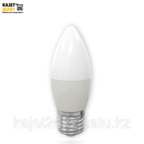 Светодиодная лампа "свеча" -С37 LED KLAUS 6W 6400К
