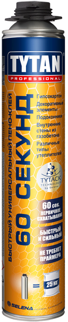 Титан Professional 60 Секунд быстрый универсальный пено-клей