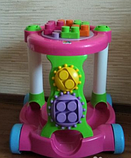 Каталка-ходунки  игровая с конструктором в коробке (13 элементов) Розовый, фото 2