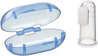 Зубная щетка на палец Happy baby Silicone Finger Toothbrush 20008 Aqua