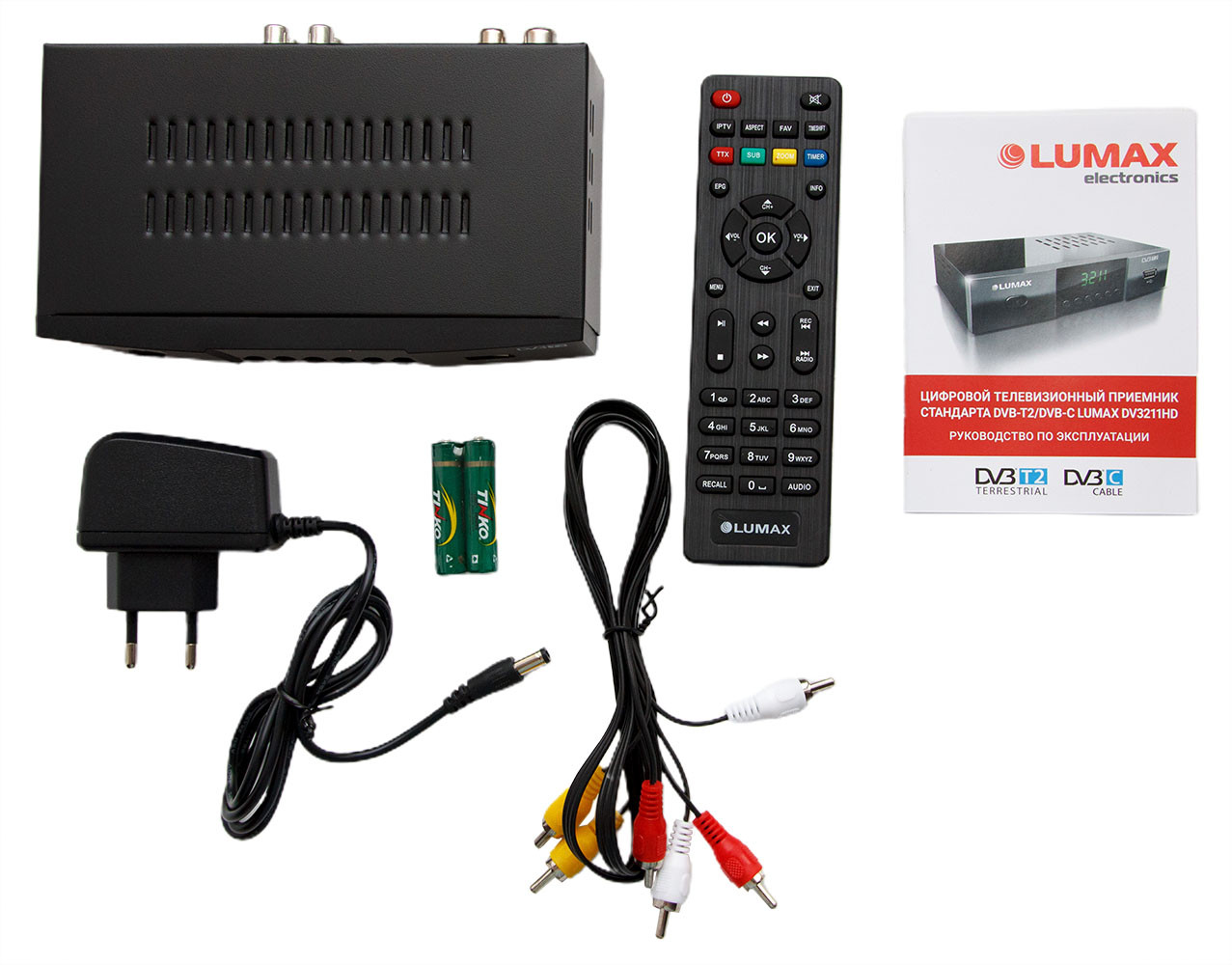 Цифровая ТВ приставка LUMAX DV3211HD, DVB-T2, Wi-Fi - фото 3 - id-p82000809