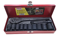 4122-9 WMC tools Набор инструментов ударных 12 предметов 1/2" (12гр.)(10-24мм) WMC TOOLS 4122-9