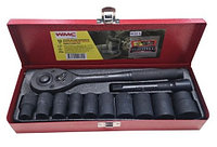 4122-5 WMC tools Набор инструментов ударных 12 предметов 1/2" (6гр.)(10-24мм) WMC TOOLS 4122-5