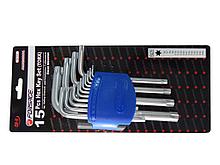 F-5151T Forsage Набор ключей TORX Г-образных с отверстием,15