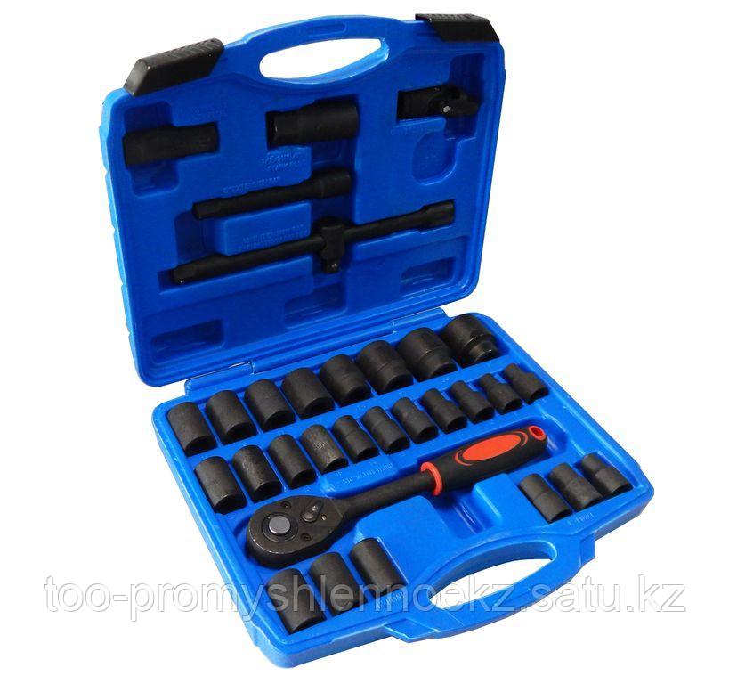 FK-4323-5MPB Forcekraft Набор инструментов ударных 32 предмета1/2"(6гр.)(10-32мм, Cr-Mo) FORCEKRAFT