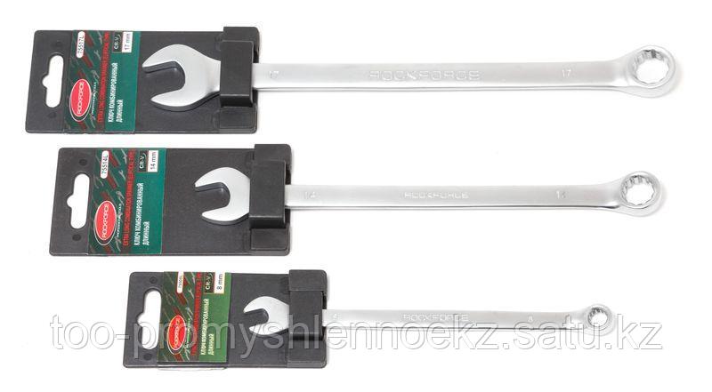 RF-75512L ROCKFORCE Ключ комбинированный удлиненный 12мм, на пластиковом держателе ROCKFORCE RF-75512L