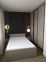 Спальня: Кровать-трансформер, шкаф-купе, тумбочки