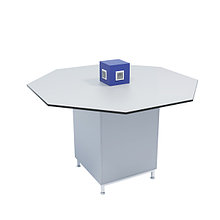 Сегізбұрышты аралдағы зертханалық үстел, өнер сериясы. ҮКІ