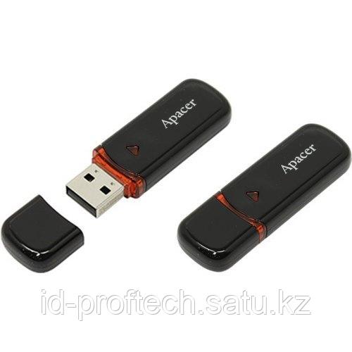 USB-накопитель, Apacer, AH333, AP32GAH333B-1, 32GB, USB 2.0, Чёрный - фото 1 - id-p83441714