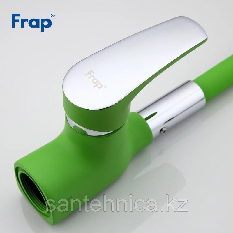 Смеситель для кухни гибкий Frap F4453-05 зеленый - фото 3 - id-p83443504