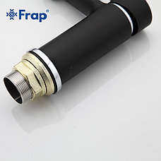 Смеситель для раковины FRAP F1042 черный/хром, фото 3