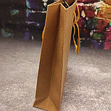 Пакт крафт, цвет бурый, ручка шнурки, фото 3