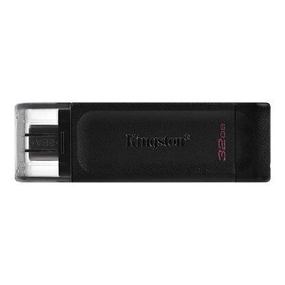 USB-С Flash Kingston 32Gb DT70, USB-С 3.2 Gen 1, DT70/32GB, Type С, Black