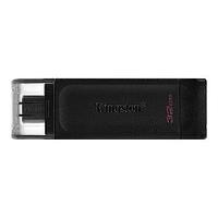 USB-С Flash Kingston 32Gb DT70, USB-С 3.2 Gen 1, DT70/32GB, Type С, Black