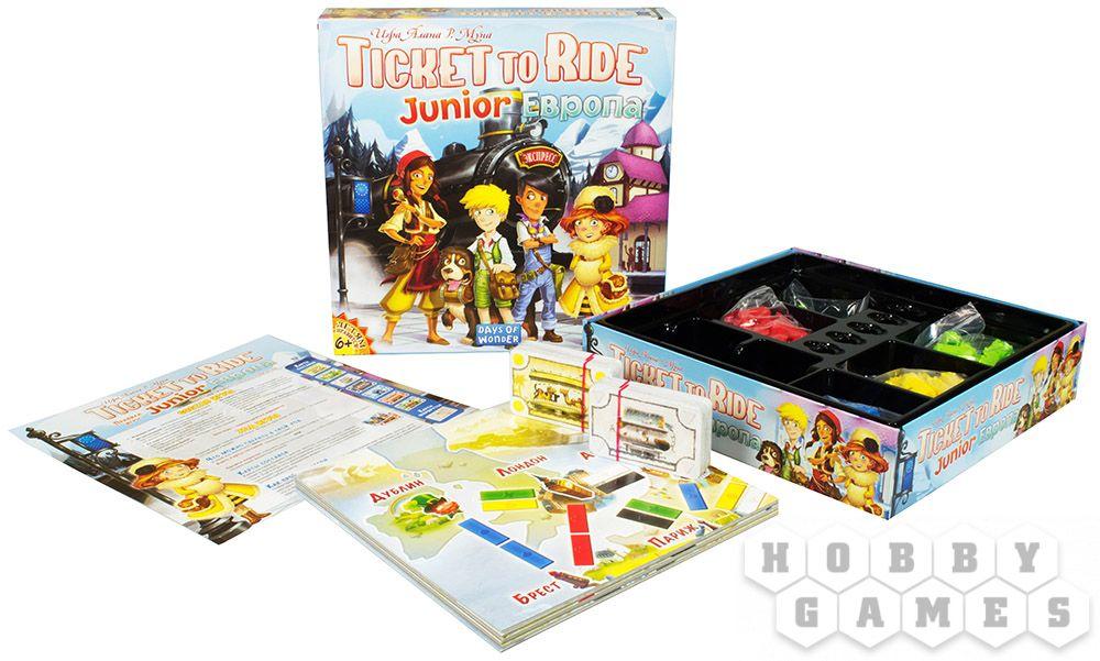 Настольная игра Ticket to Ride Junior: Европа - фото 2 - id-p83455892