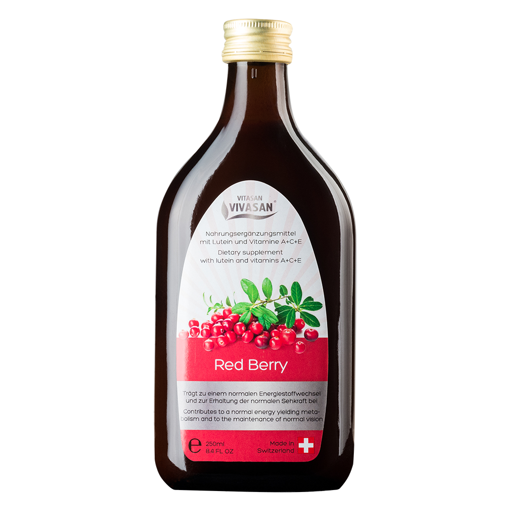 Сироп Красные ягоды Витаминный комплекс Vivasan 250ml (Оригинал-Швейцария)
