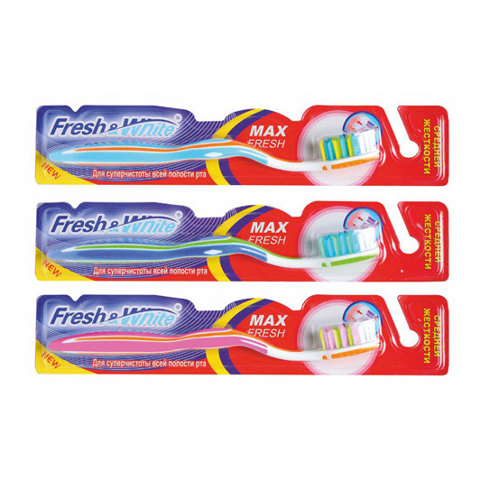 Fresh&White Зубная щетка MAX FRESH (средняя жесткость)
