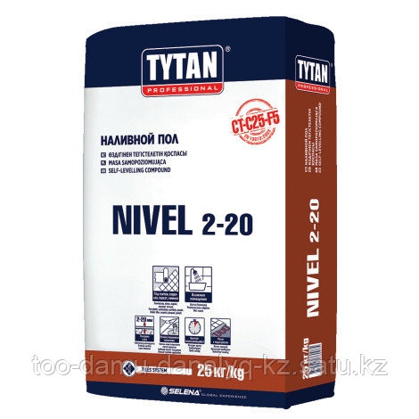 Пол наливной 25 кг TYTAN NIVEL 2-20 TS23