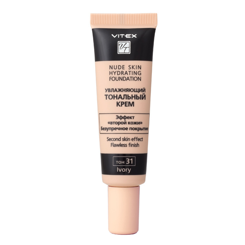 BV VITEX Крем тональный Увлажняющий NUDE SKIN HYDRATING FOUNDATION, 30 мл, тон 31 Ivory - фото 1 - id-p83467172