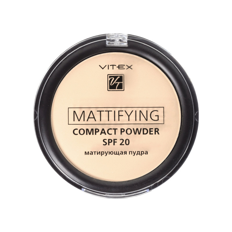 BV VITEX Пудра матирующая Mattifying compact powder SPF20, тон 02