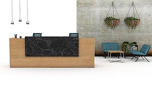 Стойка ресепшн прямая (полка высокая)