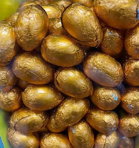 Шоколадные яйца (Золотые)1кг