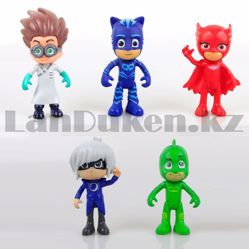 Игровой набор Герои в масках Pj Masks 5 фигурок Кэтбой, Алетт, Гекко, Ромео и Лунная девочка - фото 6 - id-p83476028