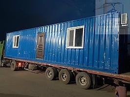 Жилой вагончик с санузлом и душем из 40 футового морского контейнера