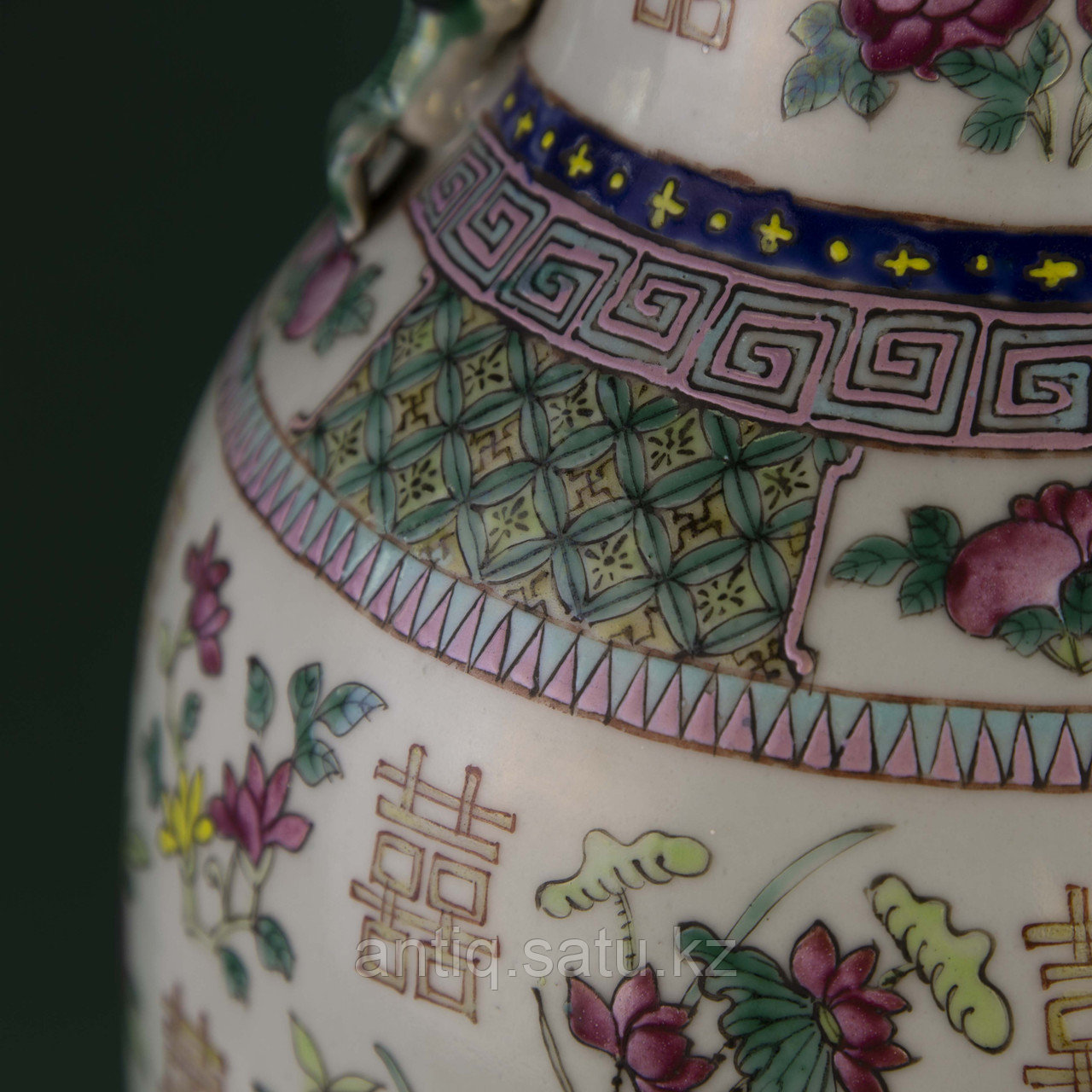 Парадная ваза «Двойное счастье» Китай. Начало ХХ века - фото 3 - id-p80462947