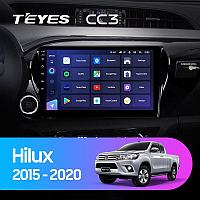 Автомагнитола Teyes CC3 3GB/32GB для Toyota Hilux 2015-2020